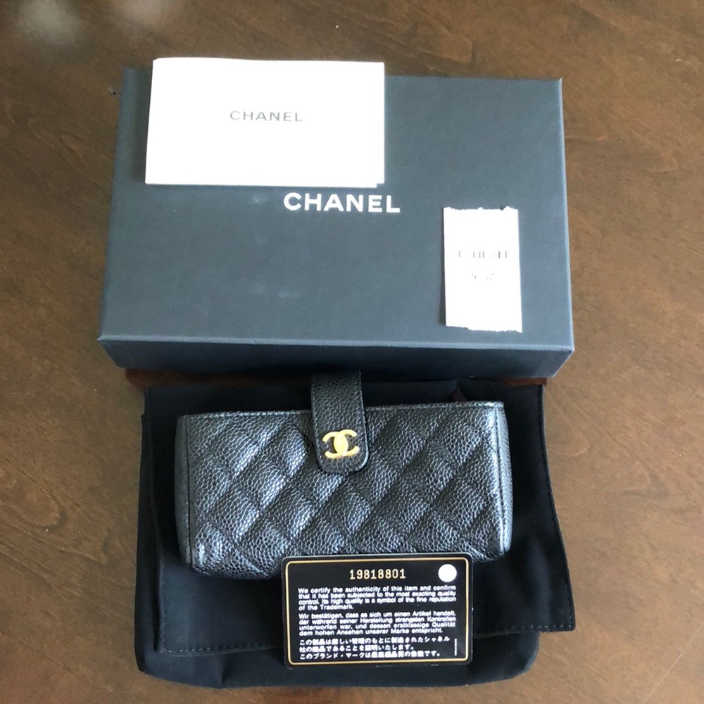 CHANEL Black Petite Maroquinerie Wallet